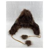 Seal skin and beaver fur hat, in excellent conditi