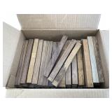 Well over a hundred exotic wood blanks 6" long sui