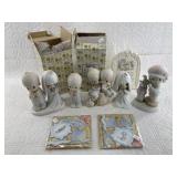 Lot with several Precious Moments figurines includ