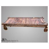 African hardwood and iron pigmy bed perfect for us