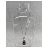 Sterling silver necklace and pendant
