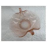 Antique Fenton pink Depression glass candy dish do