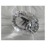 11.1 ct polished white quartz gemstone