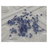 4.5 ct polished tanzanite gemstones