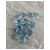 20.85 cts of polished topaz gemstones