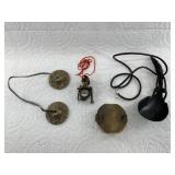 Lot with a newly made compass, newly made sextant,