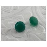 11.55 cts in matching green onyx gemstones