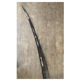 70" Strip of polished baleen with sinew wall hangi
