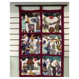 Patchwork interesting tapestry of Native American
