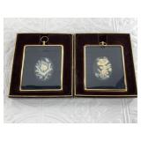 Lot of 2: Flowers and cameo from miniature world o