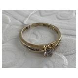 Sterling silver with a gold flash ring size 7