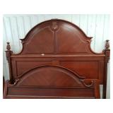 King size bedframe, in excellent condition, with h