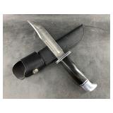 Buck 119 Classic hunting knife in correct leather