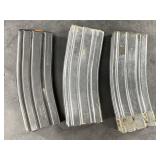 3 Standard steel 30 round AR magazines