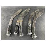 Collection of small contemporary Indian Kukris mad
