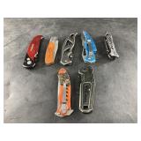 Variety of pocket knives