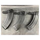 Three 30 round SKS magazines