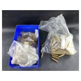 Large amount of new and spent brass casings, vario