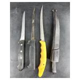 3 Filet knives: Henkle