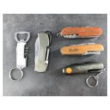 Variety of pocket knives
