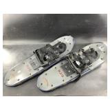 Pair of Yukon Charlie model 825 snowshoes, used bu