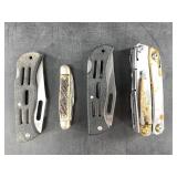 Variety of knives: Leatherman REV, etc.