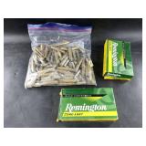 Large lot of brass casings for various cartridges