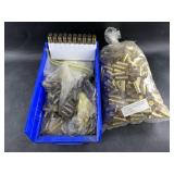Large amount of new and spent brass casings, vario