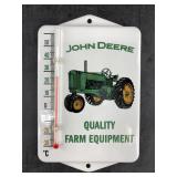 John Deere style alcohol wall thermometer