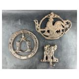 Several pieces of cast iron