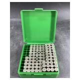 Partial box of 357 MAG cartridges and bunch of cas