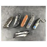 Variety of pocket knives