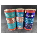 3 Mixed partial cannisters of smokeless gunpowder
