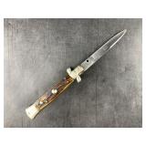Older likely Italian made, staghorn stiletto made