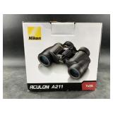 Pair of Nikon ACULON 7x35 binoculars with strap an