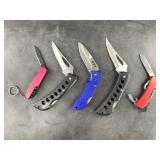 Variety of pocket knives