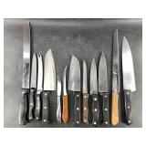 Variety of off brand kitchen knives