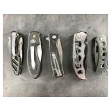 Variety of pocket knives