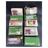 Variety of ammo boxes, spent casings, NO SHIPPING