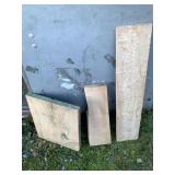 Lot with 3 maple planks, longest is 43" x 9" x 1"