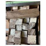 Lot with dozens of what appear to be Koa blocks fo