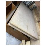 Lot of 2 oak plywood sheets, weathering present on