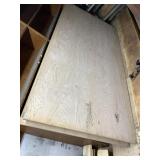 Lot of 2 oak plywood sheets, weathering present on