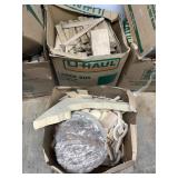 Lot of 2 boxes full of small pieces of various woo