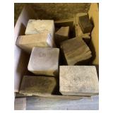 Several large blocks of wood, various species perf