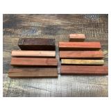 Lot with purpleheart and cocobolo blocks, perfect