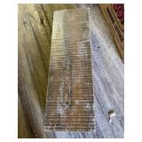 Large exotic wood plank, potentially ebony, hard a