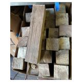 Lot with dozens of what appear to be Koa blocks fo