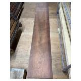Large teak board, fine finish, 73" tall x 10" x 1"