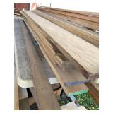 Large lot of mostly  oak planks average length is